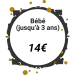 Tarif bébé jusqu'à 3 ans