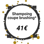 Tarif shampoing coupe brushing femme