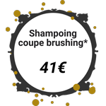 Tarif shampoing coupe brushing femme